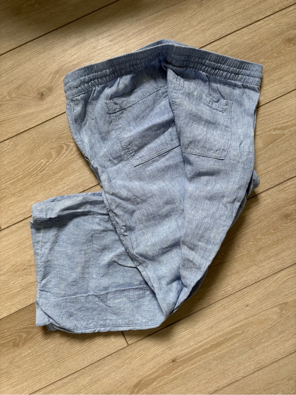 Lands’ End Linen Drawstring Pants - Picture 2 of 2
